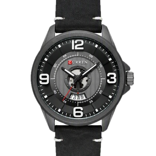 Gunmetal Arabic Date Leather