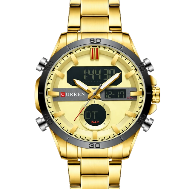 Gold Dual-Display Digital Steel