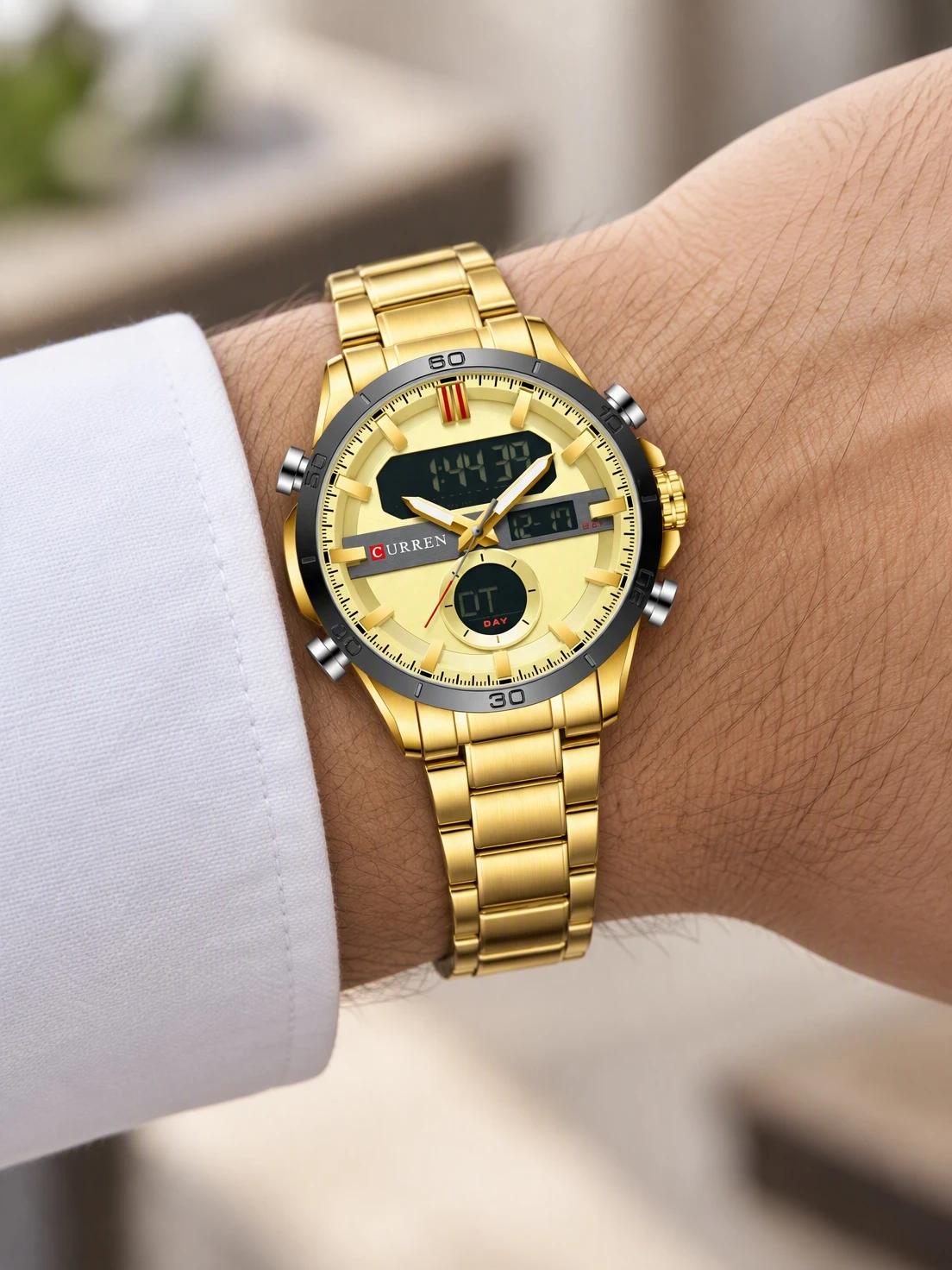 Gold Dual-Display Digital Steel — view 5