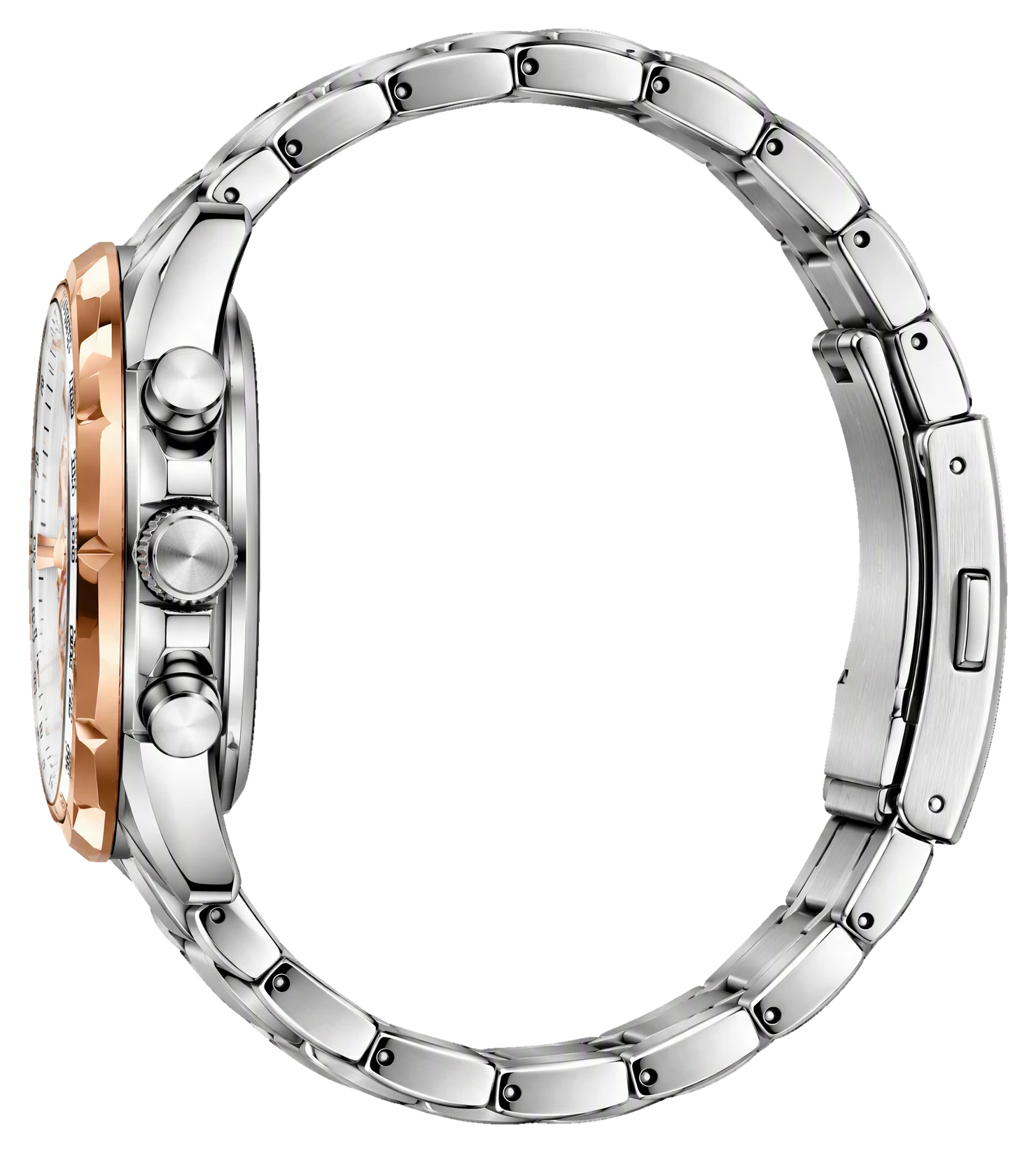 Ivory Rose Bezel Chronograph Steel — view 4