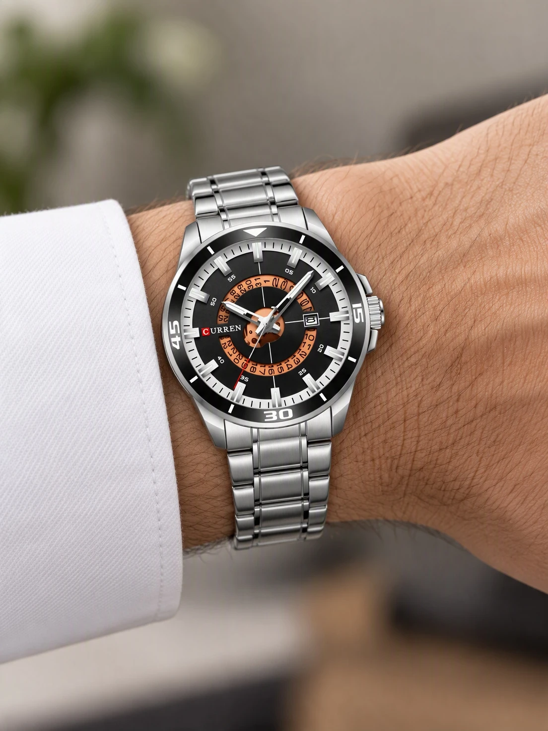 Rose Skeleton Date Diver Steel — view 5