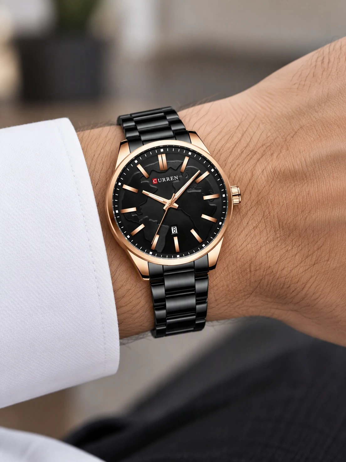 Atlas Dial Rose Black Steel — view 5