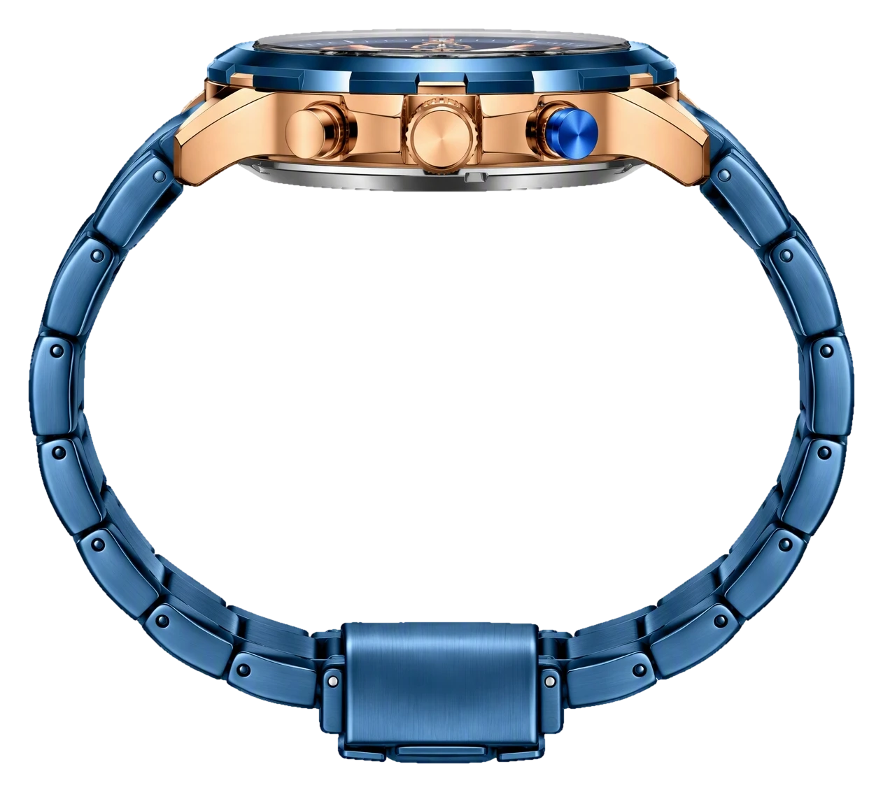 Royal Blue Rose Chronograph Steel — view 4