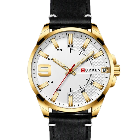 Gold Ivory Textured Date Leather