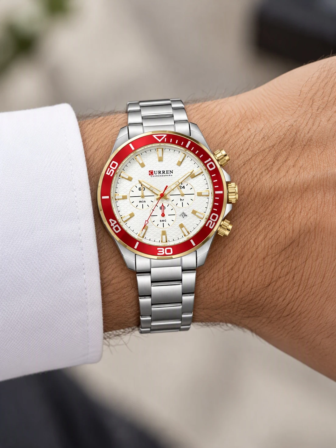 Ruby Bezel Chronograph Two-Tone — view 5